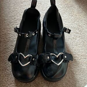 comfy black platform mary janes